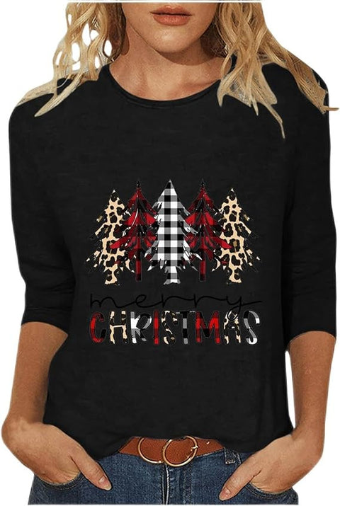 Einfarbiges T-Shirt mit Rundhalsausschnitt und Aufdruck m300770 
