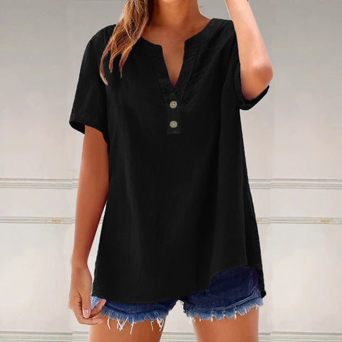 Casual shirt damen mode baumwolle und leinen vielseitig top m301204 