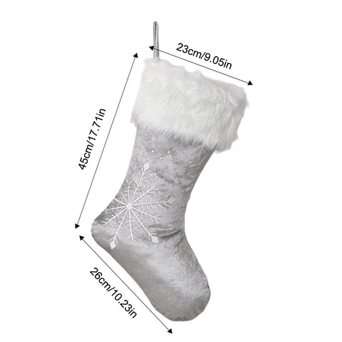 Christmas decoration candy socks embroidery Rudolph Christmas socks children's gift socks gift bag window pendant FF3332058