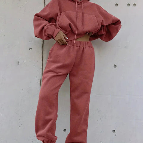 Autumn and winter women's new casual sweater jacket sports suit women's m301803