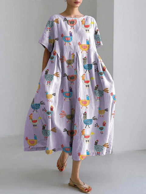 3D digital printing women's casual fashion plus size short-sleeved dress m302781