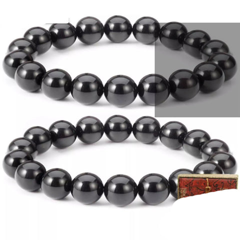 Elastisches Armband aus schwarzem Gallenstein, Totenkopf-Anhänger, natürliches Türkis, Tigerauge, Quaste, Kristall, Vulkanstein, Perlenarmband m3331320