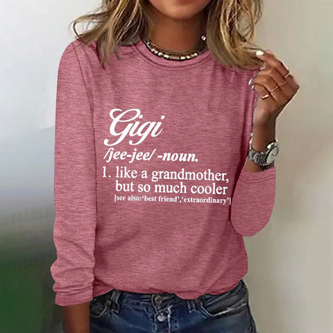 Digitaldruck Langarm-Herbst-T-Shirt Damen Farbwechsel-T-Shirt Damen m300755 