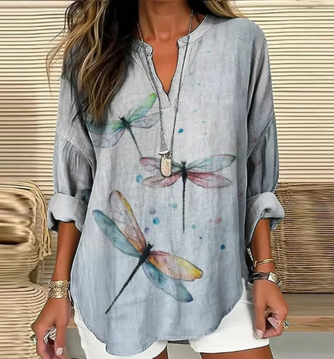 Pull ample à col rond et imprimé pour femme, grande taille, décontracté, T m301359 