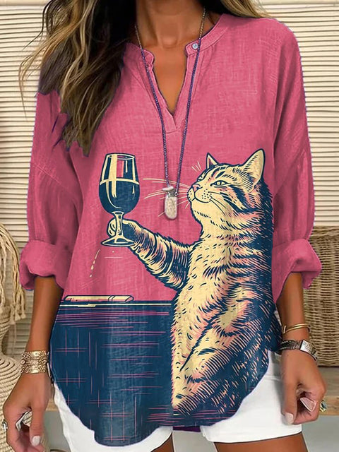Pull ample à col rond et imprimé pour femme, grande taille, décontracté, T m301359 