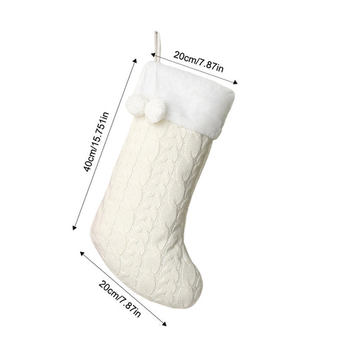 Christmas decoration candy socks embroidery Rudolph Christmas socks children's gift socks gift bag window pendant FF3332058