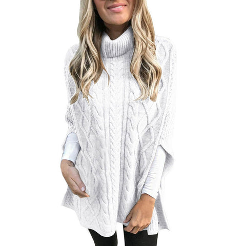Rollkragenpullover, einfarbig, Street-Hipster-Pullover, lockerer, modischer Pullover für Damen, m300498 