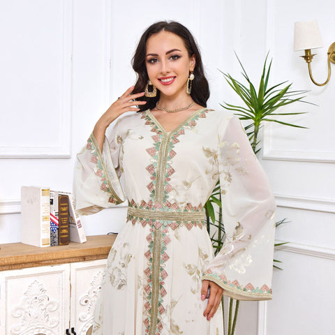 Robe women's clothing, new bronzing embroidered lace fashion dress m301182