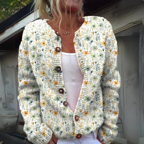 New cardigan knitted jacket women's clothing early spring and autumn source work m301722