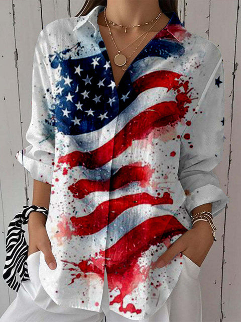 Spring and Autumn Printed Shirt m301705