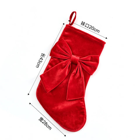 Christmas decoration candy socks embroidery Rudolph Christmas socks children's gift socks gift bag window pendant FF3332058