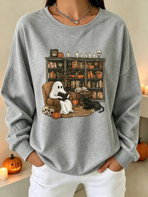 Casual Crew Neck Duck Pattern Sweater FF303438 02