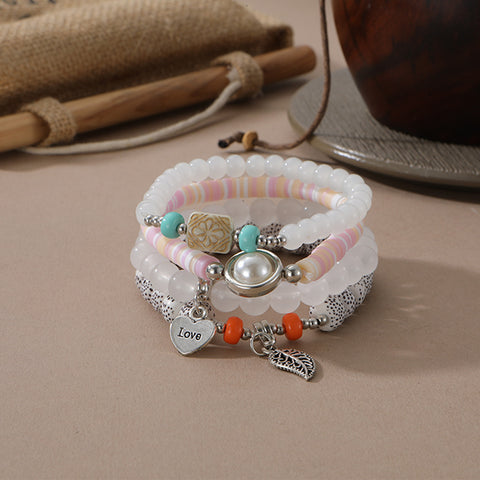 Neues böhmisches Armband, kreatives Quasten-Mehrschicht-Perlenarmband m3331286
