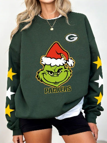 Knitted Women's Christmas Crew Neck Long Sleeve Pullover Women's m302124