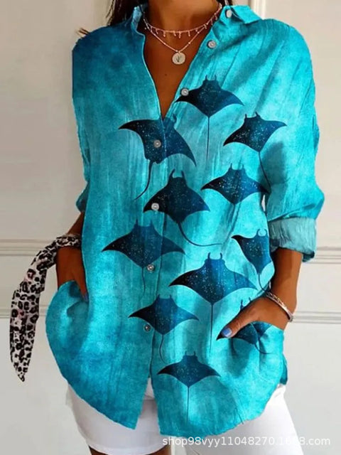 Women's shirt 3D digital print top m302789