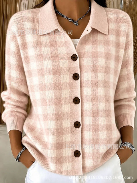 Knitted Cardigan Button Women's Sweater Jacket FF303295 02