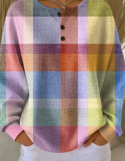 Casual stand-up collar POLO long-sleeved top m302619