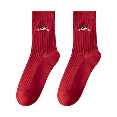 Christmas stockings autumn and winter new thickened soft waxy Xinjiang cotton FF3332044