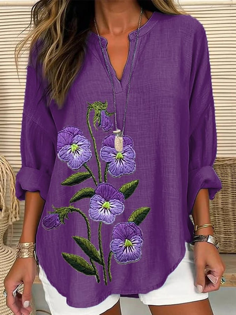 Pull ample à col rond et imprimé pour femme, grande taille, décontracté, T m301359 