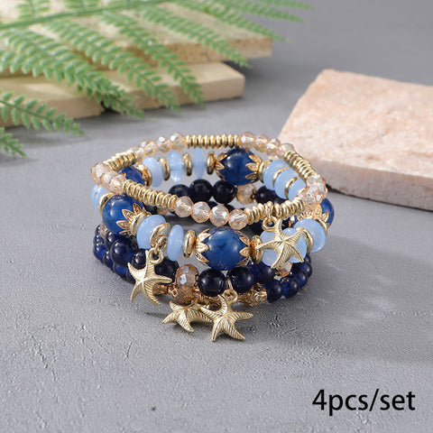 Neues böhmisches Armband, kreatives Quasten-Mehrschicht-Perlenarmband m3331286