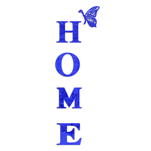 Autocollants muraux miroir stéréo 3D en acrylique avec slogan familial HOME m3330892