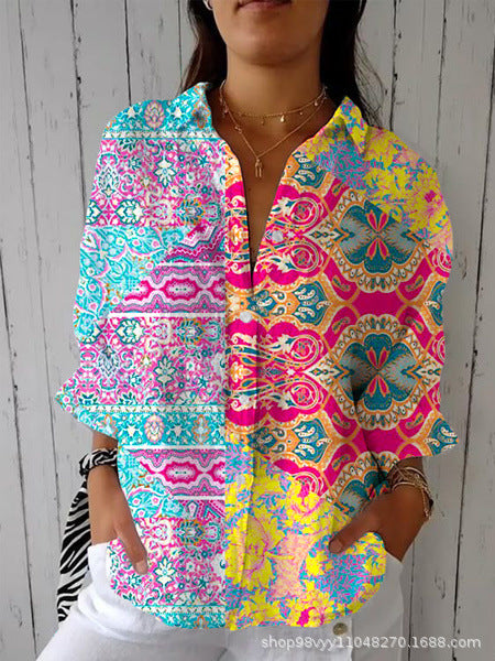Women's shirt 3D digital print top m302789