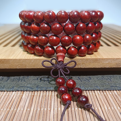Guofeng 108 Armbänder, Sandelholzperlenarmbänder, verschiedene handgehaltene chinesische Knoten-Rosenkränze m3331293