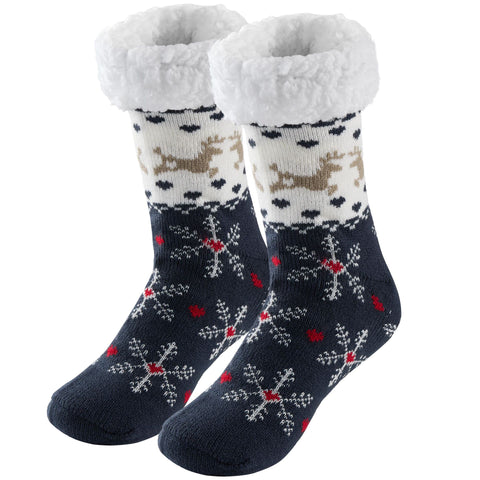 Christmas stockings children floor socks adult winter fleece snow socks FF3332043
