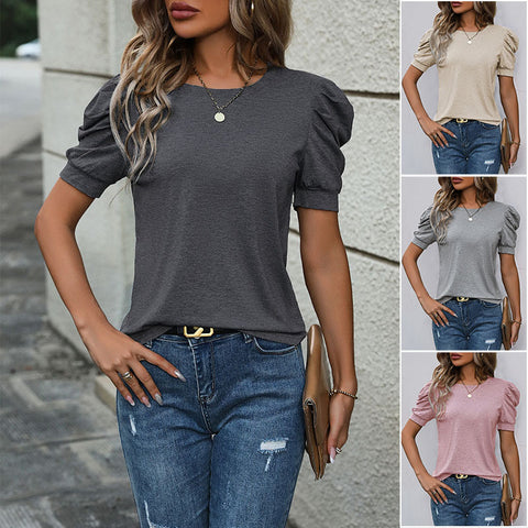 Women's top lamb leg sleeve short sleeve t-shirt m302363