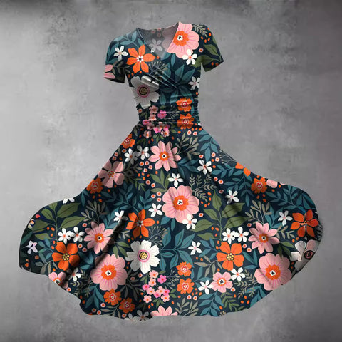 Temperament commuter casual and thin dress m302527