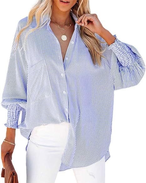 Chemise ample à manches longues pour femme, vêtement décontracté, nouvelle collection, avec poche, m301376 