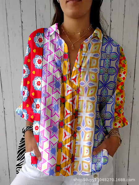 Women's shirt 3D digital print top m302789