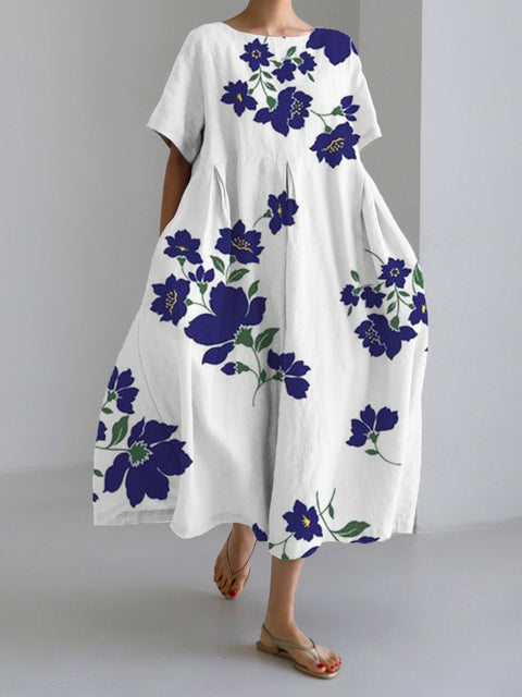 3D imitation cotton pull frame craft women's pendulum dress m301038
