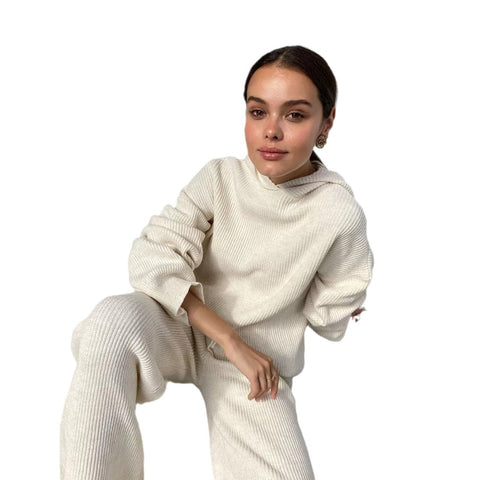autumn and winter women's clothing new fashion sports sweater set two-piece set m301813