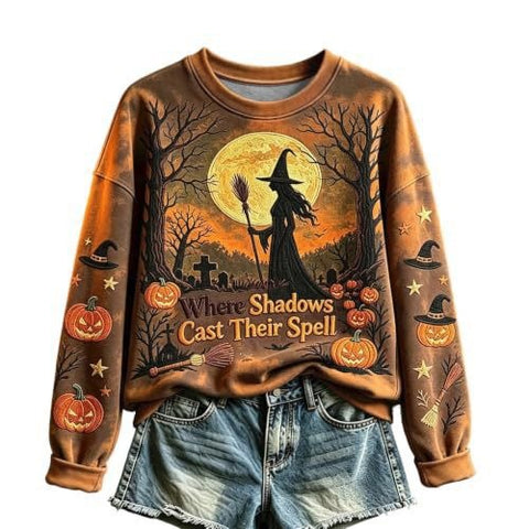 Printed Crew Neck Long Sleeve Casual Cover FF303386