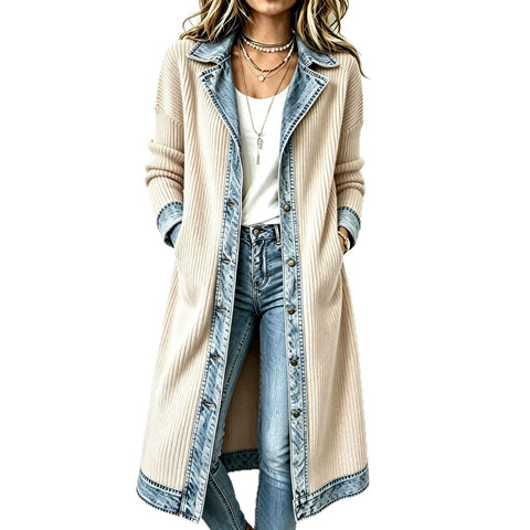 Women's Fashion Elegant Slim Long Sleeve Splicing Jacket FF303340