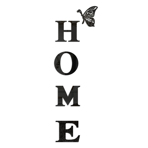 Autocollants muraux miroir stéréo 3D en acrylique avec slogan familial HOME m3330892