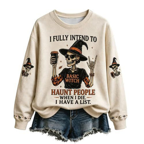 Printed Crew Neck Long Sleeve Casual Cover FF303386