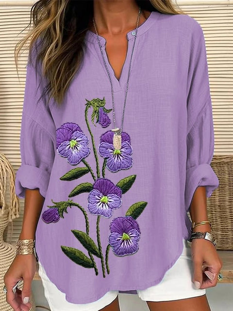 Pull ample à col rond et imprimé pour femme, grande taille, décontracté, T m301359 