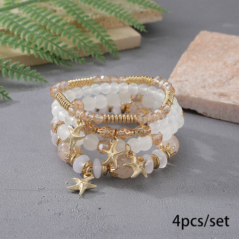 Neues böhmisches Armband, kreatives Quasten-Mehrschicht-Perlenarmband m3331286