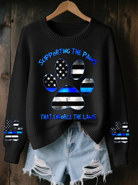 Knitted Women's Christmas Crew Neck Long Sleeve Pullover Women's m302124