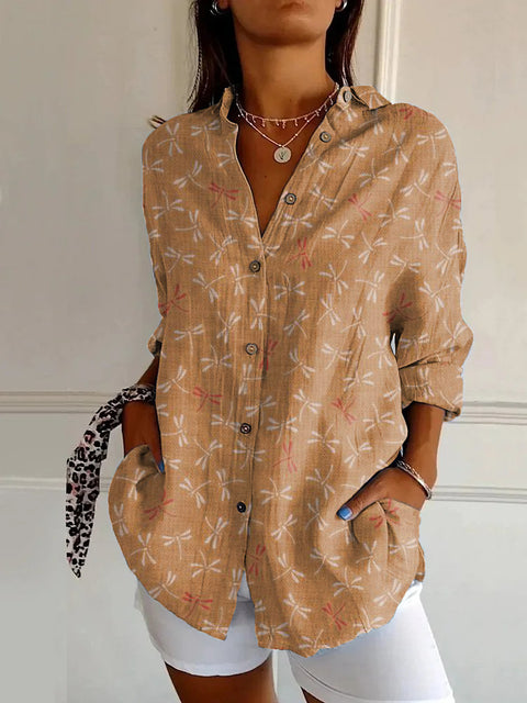 Sommertrend Langarmshirt Blumenmuster Druck 3D Shirt m301226 