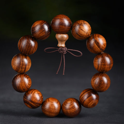 Schwarzes Rosenholzarmband, Holzarmband mit Buddha-Perlen, Herren-Kulturspiel, Buddha-Perlen, Damen-Paarschmuck, Perlen-Rosenkranz, Perlenspiel m3331321