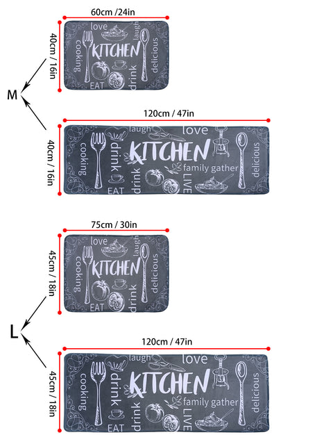 Küchenmatte Vintage American 2-teilig Bankfuß M3331027