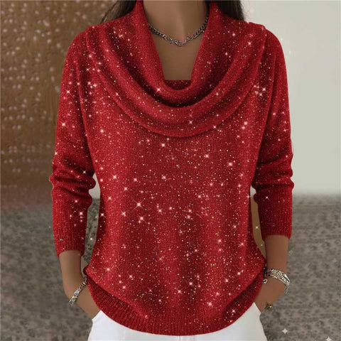 Autumn and winter new solid color long-sleeved top sweater m302155
