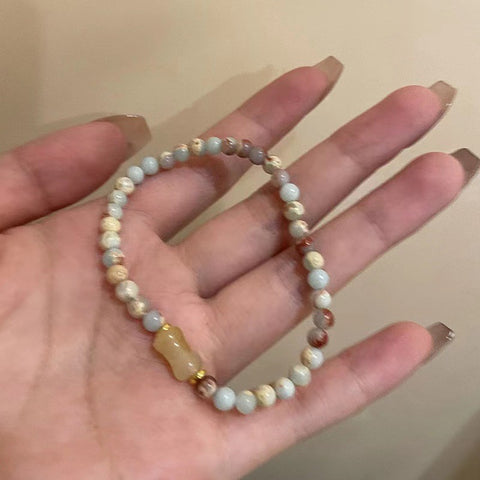Chinesisches Keramikperlenarmband Weiblichkeit süßes und nettes Mädchenarmband m3331322