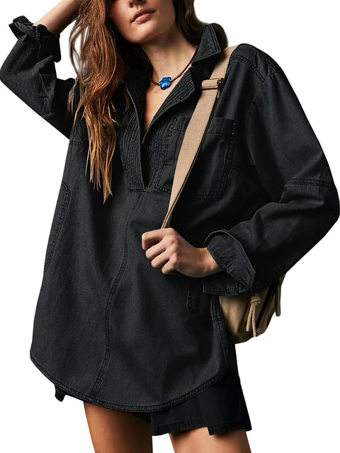 Denim jacket long sleeve jacket FF303255