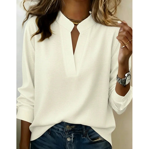 Digital printing casual pullover versatile spring and summer new shirt top m302788