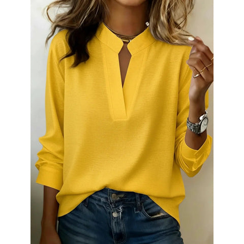 Digital printing casual pullover versatile spring and summer new shirt top m302788