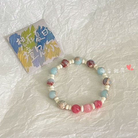 Chinesisches Keramikperlenarmband Weiblichkeit süßes und nettes Mädchenarmband m3331322